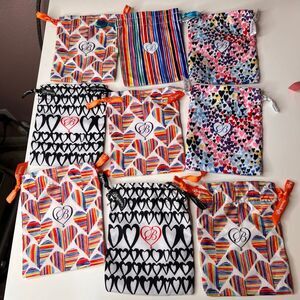 Lot of 9 Brighton jewelry drawstring dust bag